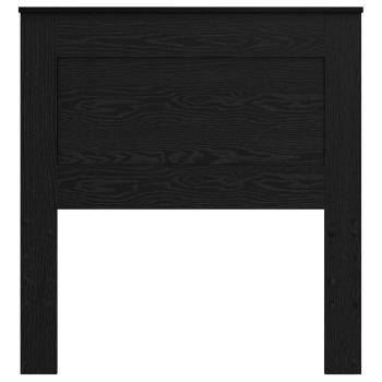 Kopfteil mit Kopfteil Schwarz Eichen-Optik 90 cm Holzwerkstoff