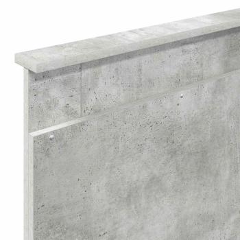 Kopfteil Beton Grau Holzwerkstoff