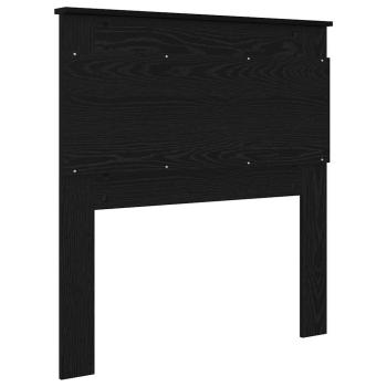 Kopfteil mit Kopfteil Schwarz Eichen-Optik 75 cm Holzwerkstoff