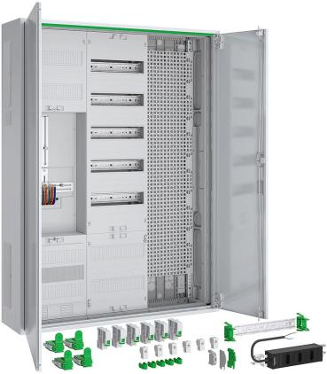 ARDEBO.de ABN ABNRS307Z0171 Zählerschrank 3Pkt 1 Zählerfeld, 1 Verteilerfeld, 1APZ, HLAK/Kanal/Media, LexCom, IP44, SKII, 5-polig, 800x1100x210mm