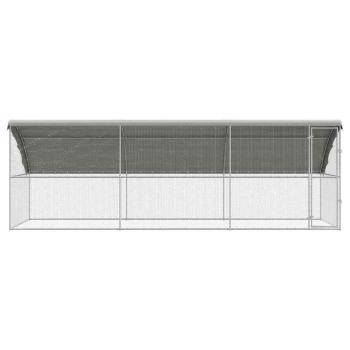 Hühnerkäfig 3 pcs Silber 600 x 200 x 200 cm Verzinkter Stahl