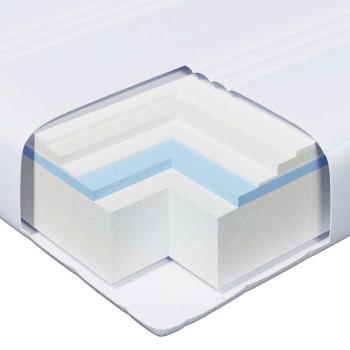 Bettgestell mit Matratze mit Kopfteil Wachsbraun 80 x 200 cm