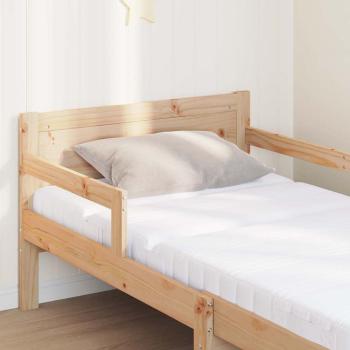 Bettgestell mit Matratze mit Kopfteil Braun 80 x 200 cm