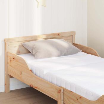 Bettgestell mit Matratze mit Kopfteil Braun 80 x 200 cm