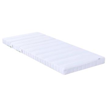 Bettgestell mit Matratze mit Kopfteil Braun 80 x 200 cm