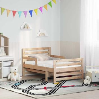 Bettgestell mit Matratze mit Kopfteil Braun 80 x 200 cm