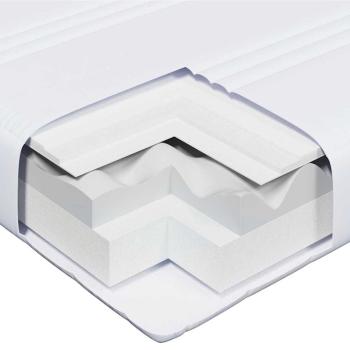 Bettgestell mit Matratze mit Kopfteil Braun 80 x 200 cm