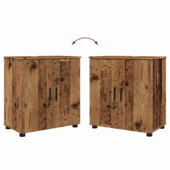 Badezimmermöbel Set 2 pcs Altholz 61 x 35 x 64 cm Holzwerkstoff