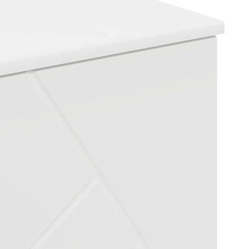 Badezimmermöbel Set 3 pcs Weiß 76,5 x 35 x 64 cm Holzwerkstoff