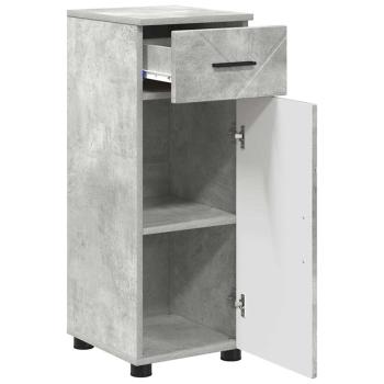 Badezimmermöbel Set mit Regal 3 pcs Betongrau 76,5 x 35 x 64 cm