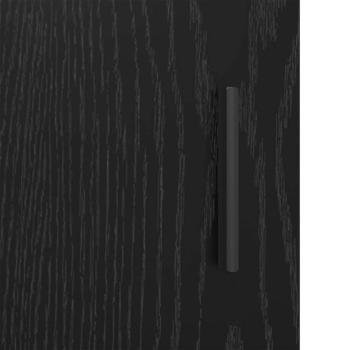 Badezimmermöbel Set 3 pcs Schwarz Eichen-Optik 65 x 33 x 60 cm