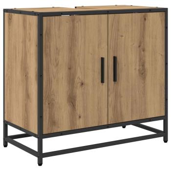Badezimmermöbel Set mit Tür 3 pcs Artisan-Eiche 60 x 33 x 60 cm