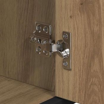 Badezimmermöbel Set mit Tür 3 pcs Artisan-Eiche 60 x 33 x 60 cm