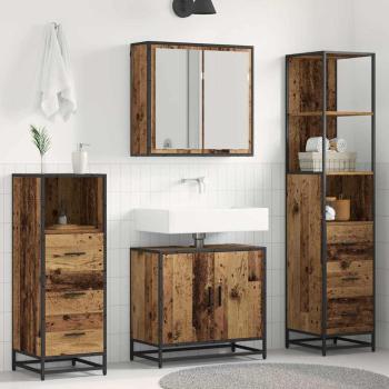 ARDEBO.de - Badezimmermöbel Set 4 pcs Altholz 65 x 33 x 60 cm Holzwerkstoff