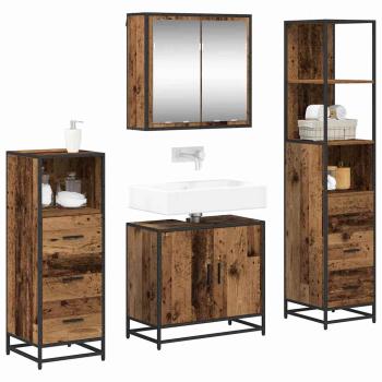 Badezimmermöbel Set 4 pcs Altholz 65 x 33 x 60 cm Holzwerkstoff
