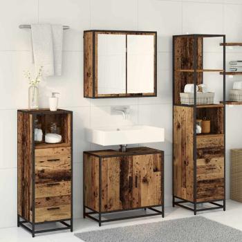 Badezimmermöbel Set 4 pcs Altholz 65 x 33 x 60 cm Holzwerkstoff