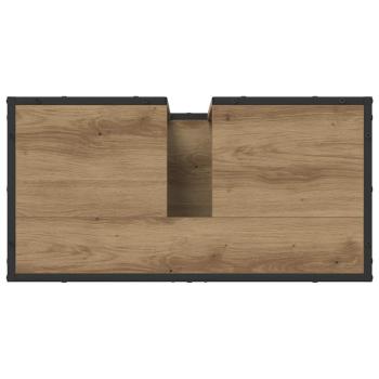 Badezimmermöbel Set mit Tür 4 pcs Artisan-Eiche 65 x 33 x 60 cm