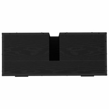 Badezimmermöbel Set 3 pcs Schwarz Eichen-Optik 80 x 33 x 60 cm