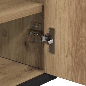 Badezimmermöbel Set mit Tür 3 pcs Artisan-Eiche 90 x 33 x 60 cm