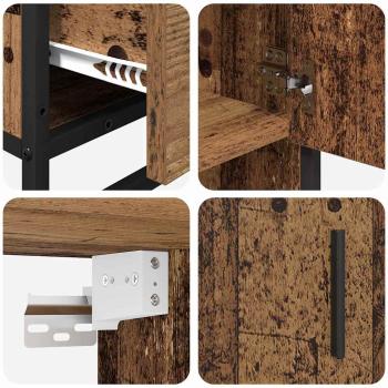 Badezimmermöbel Set 3 pcs Altholz 90 x 33 x 60 cm Holzwerkstoff