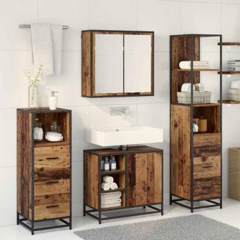 Badezimmermöbel Set 4 pcs Altholz 65 x 33 x 60 cm Holzwerkstoff