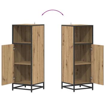 Badezimmermöbel Set mit Tür 3 pcs Artisan-Eiche 80 x 33 x 60 cm
