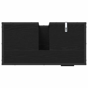 Badezimmermöbel Set mit Schubladen 4 pcs Schwarz Eichen-Optik