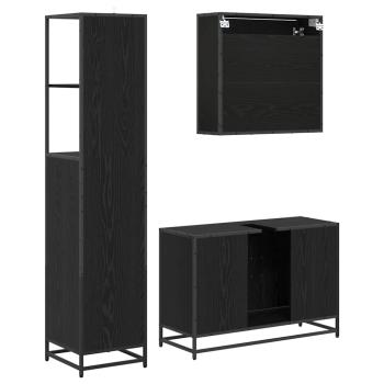 Badezimmermöbel Set 3 pcs Altholz 90 x 33 x 60 cm Holzwerkstoff