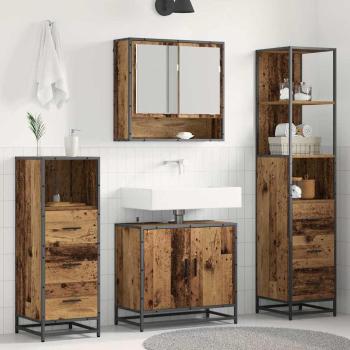 ARDEBO.de - Badezimmermöbel Set 4 pcs Altholz 65 x 33 x 60 cm Holzwerkstoff