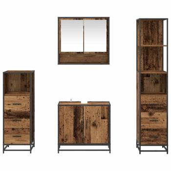 Badezimmermöbel Set 4 pcs Altholz 65 x 33 x 60 cm Holzwerkstoff