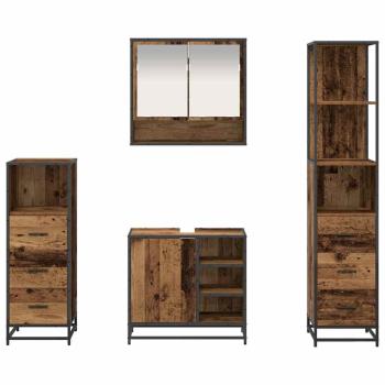 Badezimmermöbel Set 4 pcs Altholz 65 x 33 x 60 cm Holzwerkstoff