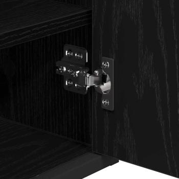 Badezimmermöbel Set 4 pcs Schwarz Eichen-Optik 65 x 33 x 60 cm