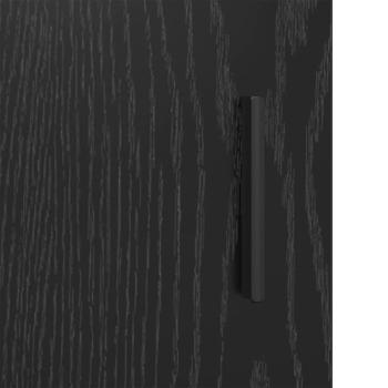 Badezimmermöbel Set 3 pcs Schwarz Eichen-Optik 80 x 33 x 60 cm