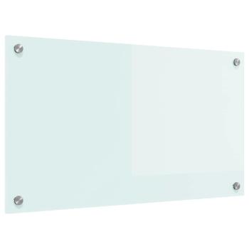 Küchenrückwand Weiß 70 x 40 x 0.8 cm Gehärtetes Glas