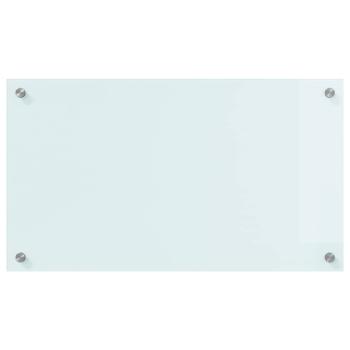Küchenrückwand Weiß 70 x 40 x 0.8 cm Gehärtetes Glas