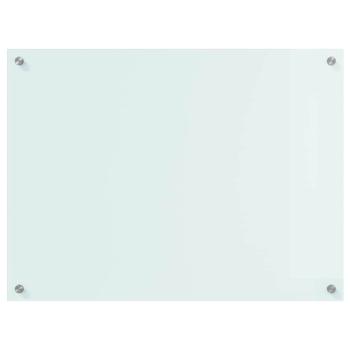ARDEBO.de - Küchenrückwand Weiß 80 x 60 x 0.8 cm Gehärtetes Glas