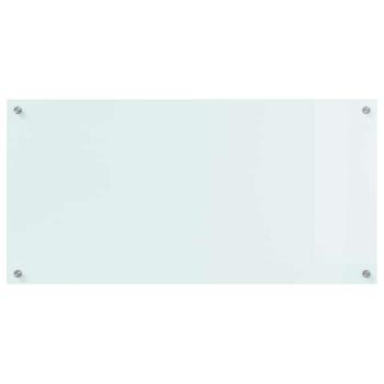 Küchenrückwand Weiß 100 x 50 x 0,8 cm Gehärtetes Glas