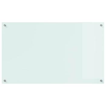 ARDEBO.de - Küchenrückwand Weiß 100 x 60 x 0,8 cm Gehärtetes Glas