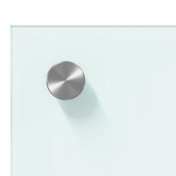 Küchenrückwand Weiß 100 x 60 x 0,8 cm Gehärtetes Glas
