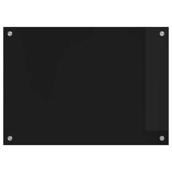 Küchenrückwand Schwarz 70 x 50 x 0,8 cm Gehärtetes Glas