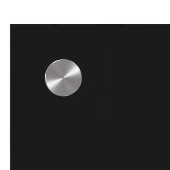 Küchenrückwand Schwarz 90 x 60 x 0.8 cm Gehärtetes Glas