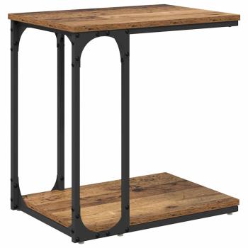 Beistelltisch mit Regal Altholz 50 x 35 x 52 cm Holzwerkstoff