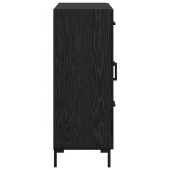 Sideboard Schwarz Eichen-Optik 69.5 x 34 x 90 cm Holzwerkstoff