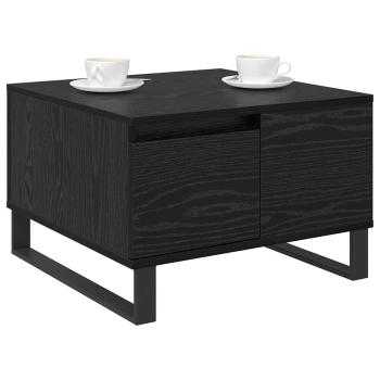 Couchtisch Schwarz Eichen-Optik 55 x 55 x 36,5 cm Holzwerkstoff