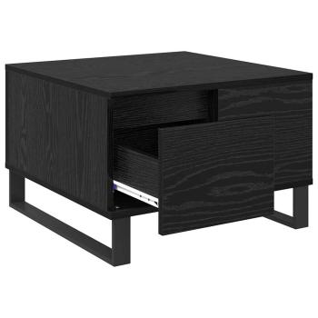 Couchtisch Schwarz Eichen-Optik 55 x 55 x 36,5 cm Holzwerkstoff
