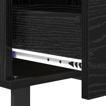 Couchtisch Schwarz Eichen-Optik 55 x 55 x 36,5 cm Holzwerkstoff