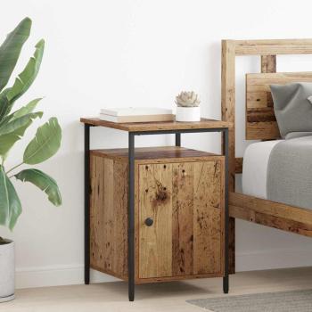 ARDEBO.de - Nachttisch 2 pcs Altholz 40 x 42 x 60cm Holzwerkstoff