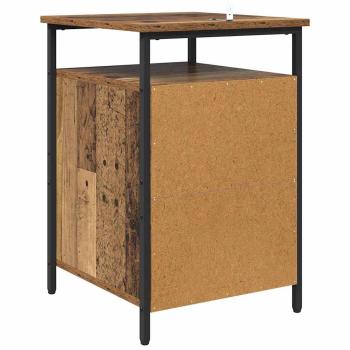 Nachttisch 2 pcs Altholz 40 x 42 x 60cm Holzwerkstoff