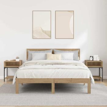 Nachttisch 2 pcs Artisan-Eiche 40 x 40 x 50 cm Holzwerkstoff