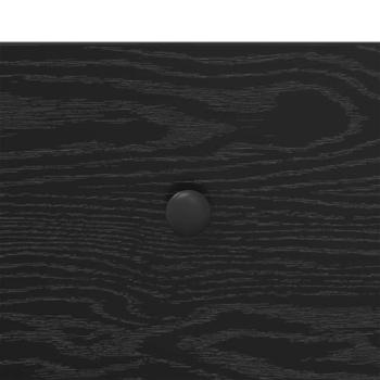 Nachttisch 2 pcs Schwarz Eichen-Optik 40 x 29 x 60 cm